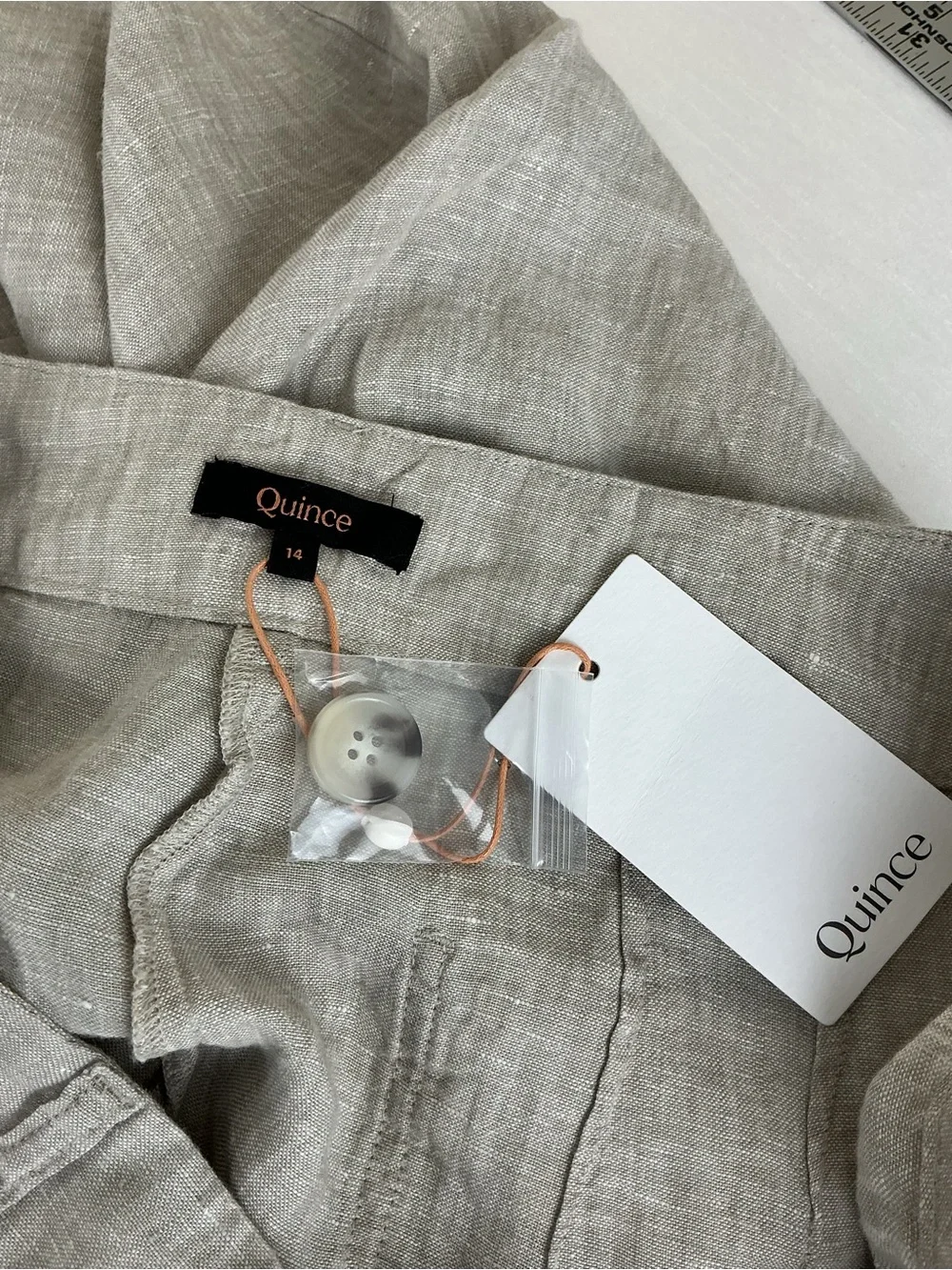 Quince European Linen Wide Leg Pants